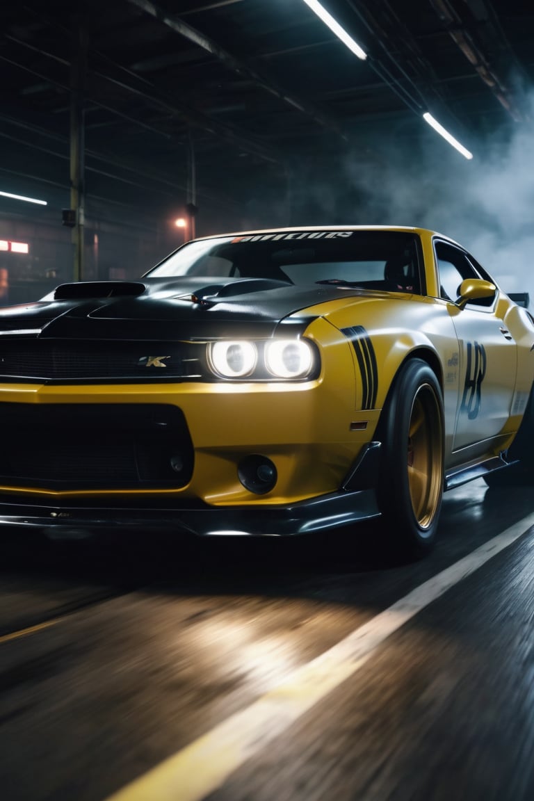 8K, UHD, first-person low-angle perspective, photo-realistic, cinematic, dystopian lighting, dark atmosphere, (pretty girls:1.2) japanese fast and furious. muscle cars, speed chase, smoke, mist, racing