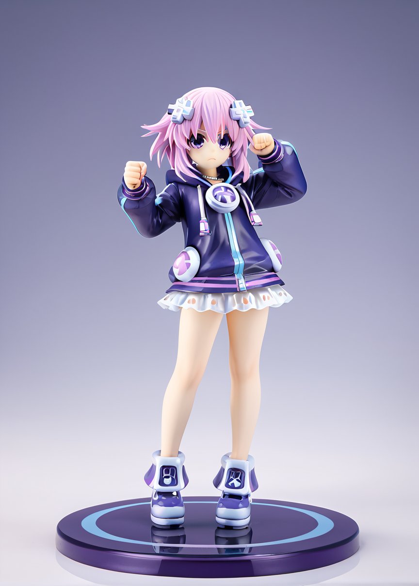 fix hand, five finger, no distortion hand, no distortion finger, closed fist,score_9,score_8_up,score_7_up,3D,Neptune \(neptunia)\,{Full body view}