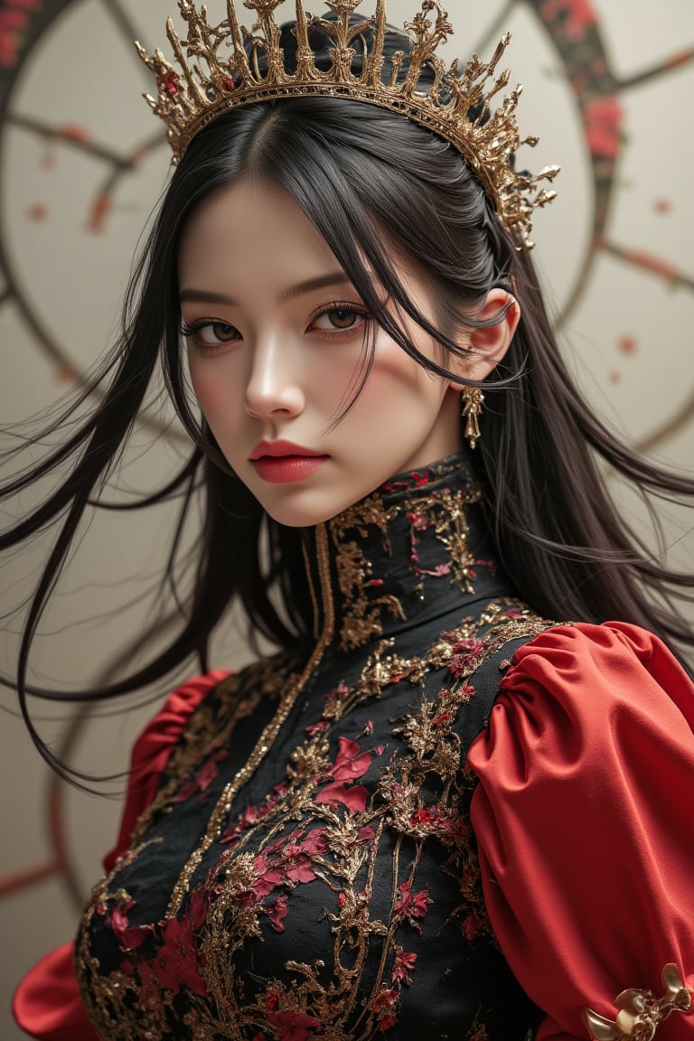 A striking depiction of Khun Aguero Agnes' sister from Tower of God, wearing an elegant and intricate royal outfit that reflects her high status, with long, flowing hair that emphasizes her grace and presence. Her expression is mysterious yet confident, hinting at her complex and layered backstory. The background subtly features elements of the Tower, with faint magical motifs woven into the scenery, adding to the mystique. The vibrant colors and intricate details capture her unique design and essence. This artwork is a masterpiece, rendered in ultra-high resolution (3840 x 2160) with stunning clarity, ideal for a 12K ultra-high resolution wallpaper.,ct-skyzo_identity