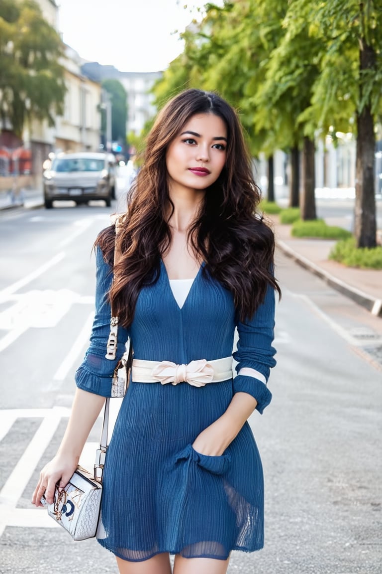 Beautiful woman on the street


