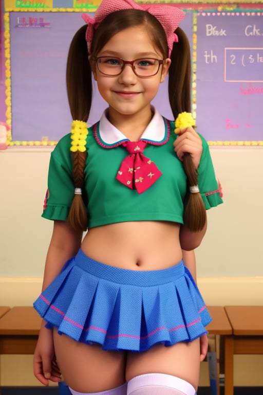 bikini,  schoolgirl in small uniform ,  Vanellope by Dr. Estruendo on Tensor.Art