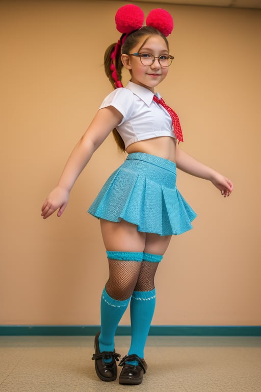 bikini,  schoolgirl in small uniform ,  Vanellope by Dr. Estruendo on Tensor.Art