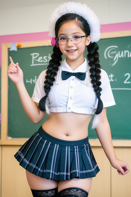 D3BANH1,  bikini,  curly beauty schoolgirl in small uniform by Dr. Estruendo on Tensor.Art