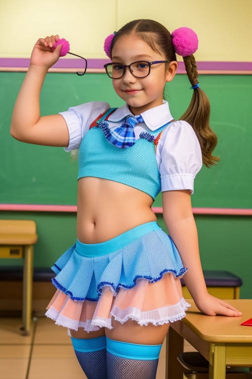 bikini,  schoolgirl in small uniform ,  Vanellope by Dr. Estruendo on Tensor.Art