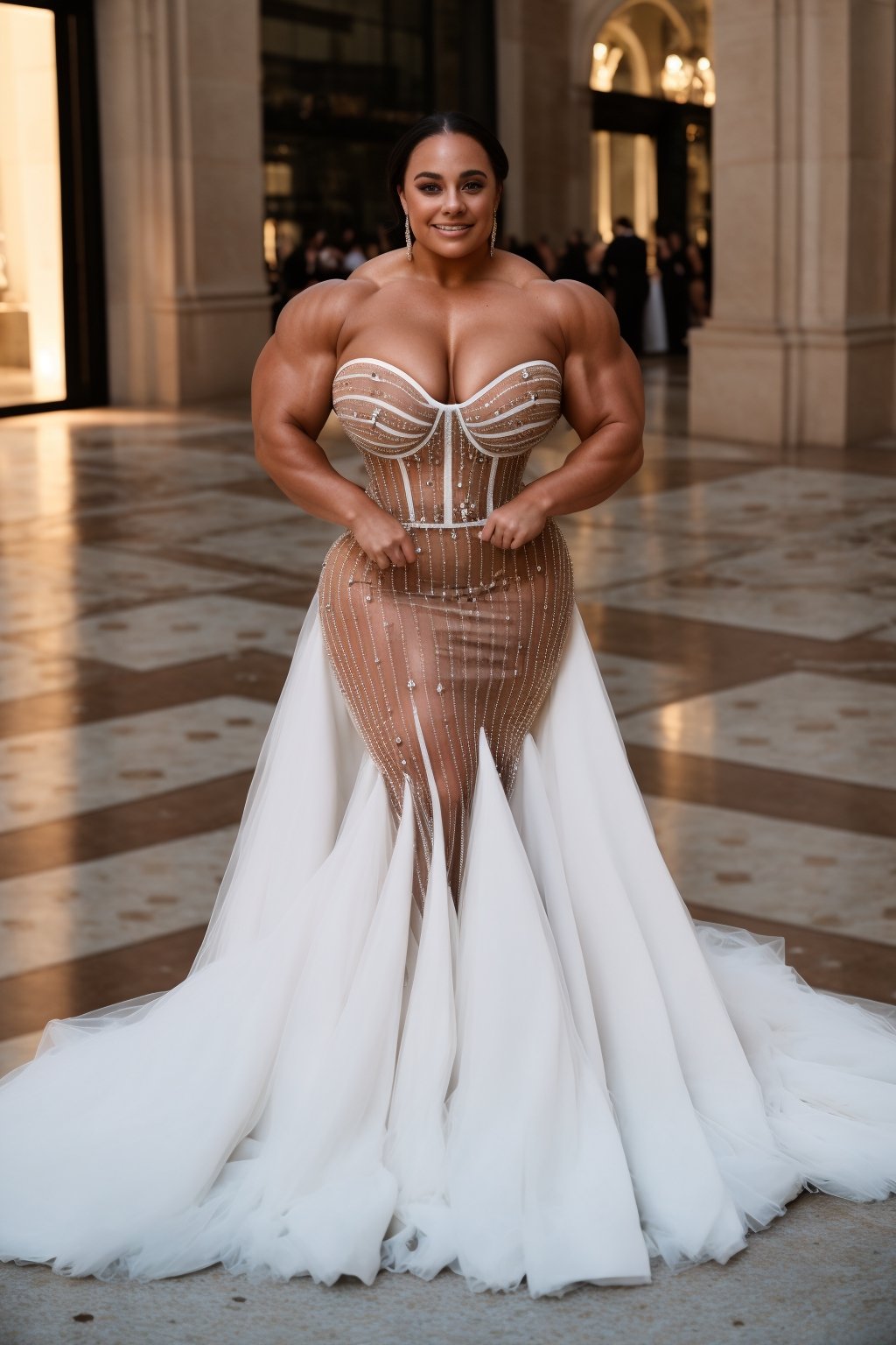 23 year old Jordynne Grace,  age23 A heavily muscled iffb pro female bodybuilder SH33RSK1NG0WN,  BARE SHOULDERS by Yoops o...