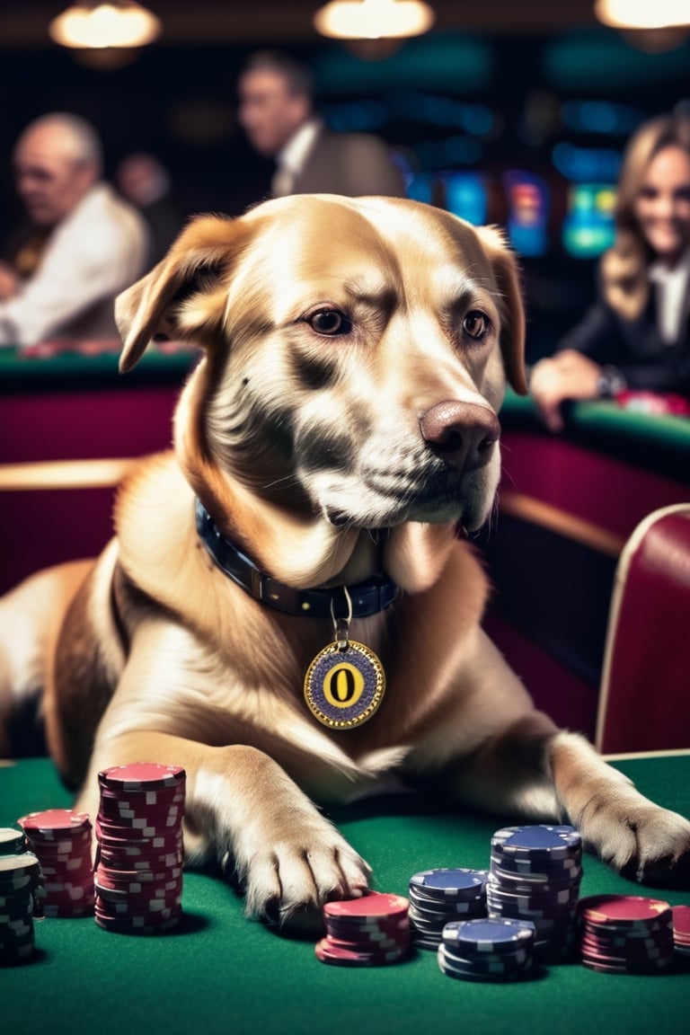 1 dog gambling,  photography,  best quality by Chhean Chetra on Tensor.Art