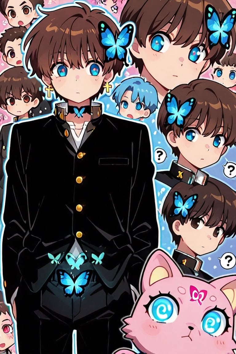 kiyoka_kun,  Anime illustration,  sticker by らび@kiyoka_succubus on Tensor.Art
