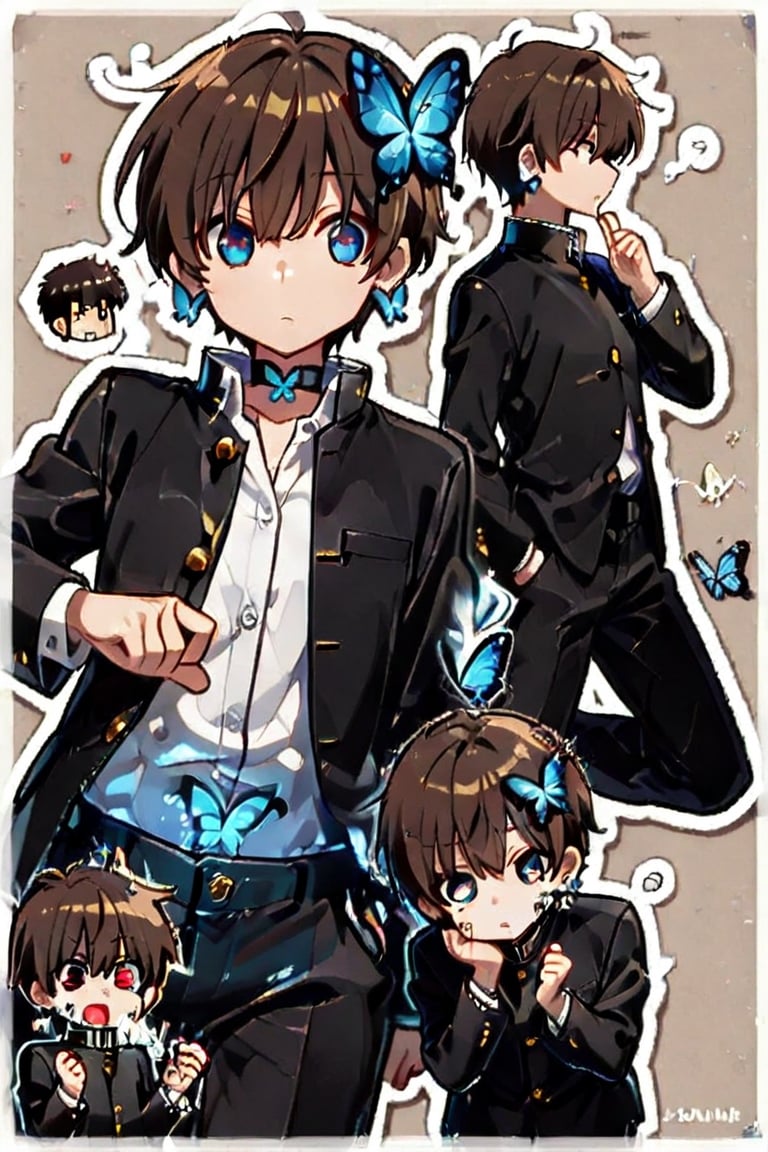 kiyoka_kun,  Anime illustration,  sticker by らび@kiyoka_succubus on Tensor.Art