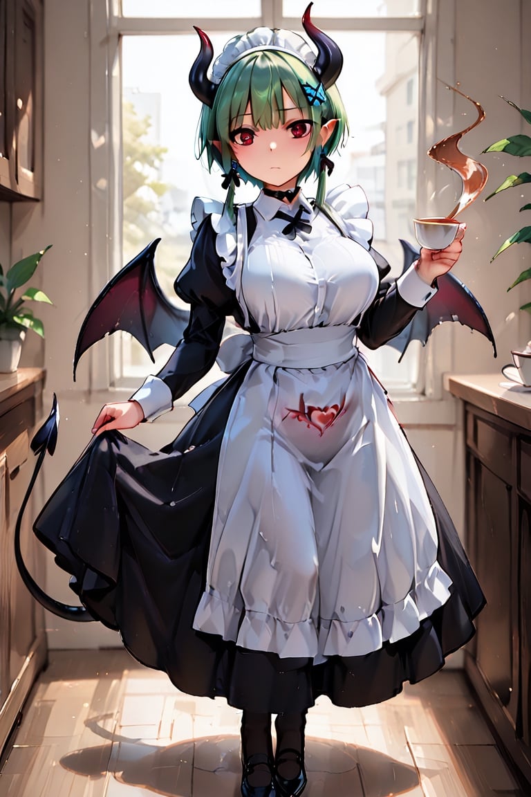 // Pose,  ☕️ (Girl holding tea and teacup),  brewing tea by らび@kiyoka_succubus on Tensor.Art