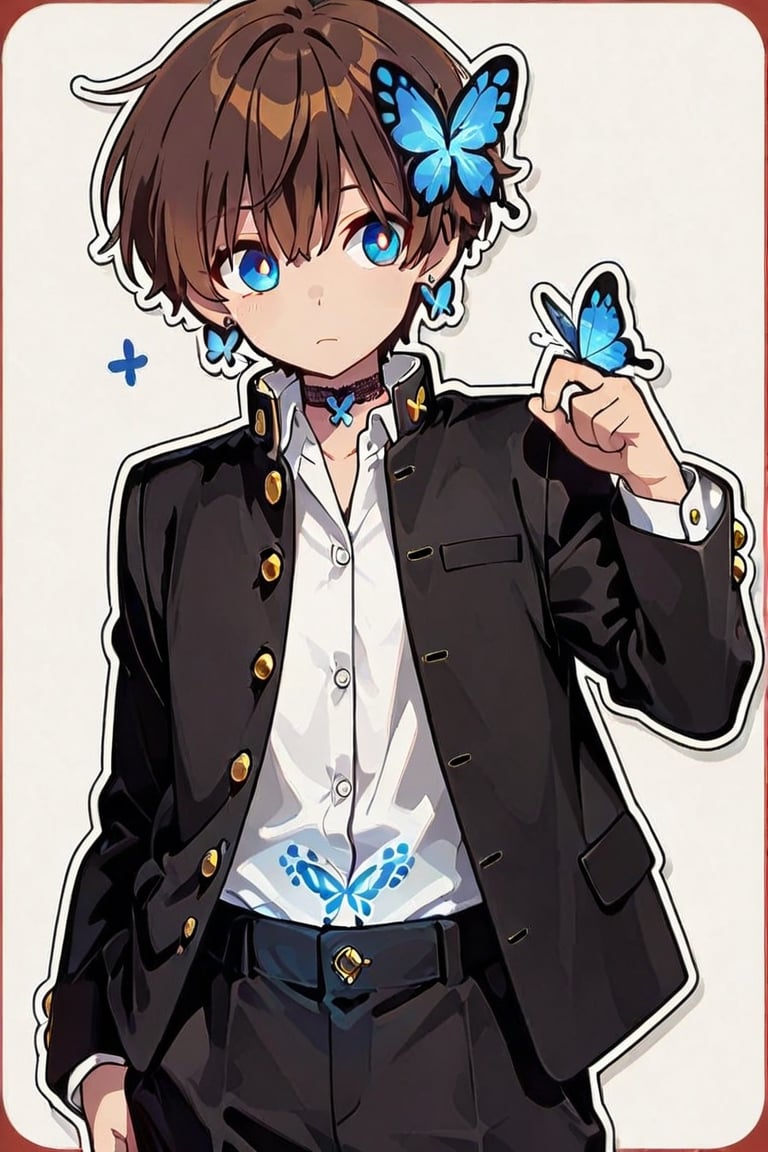 kiyoka_kun,  Anime illustration,  sticker by らび@kiyoka_succubus on Tensor.Art