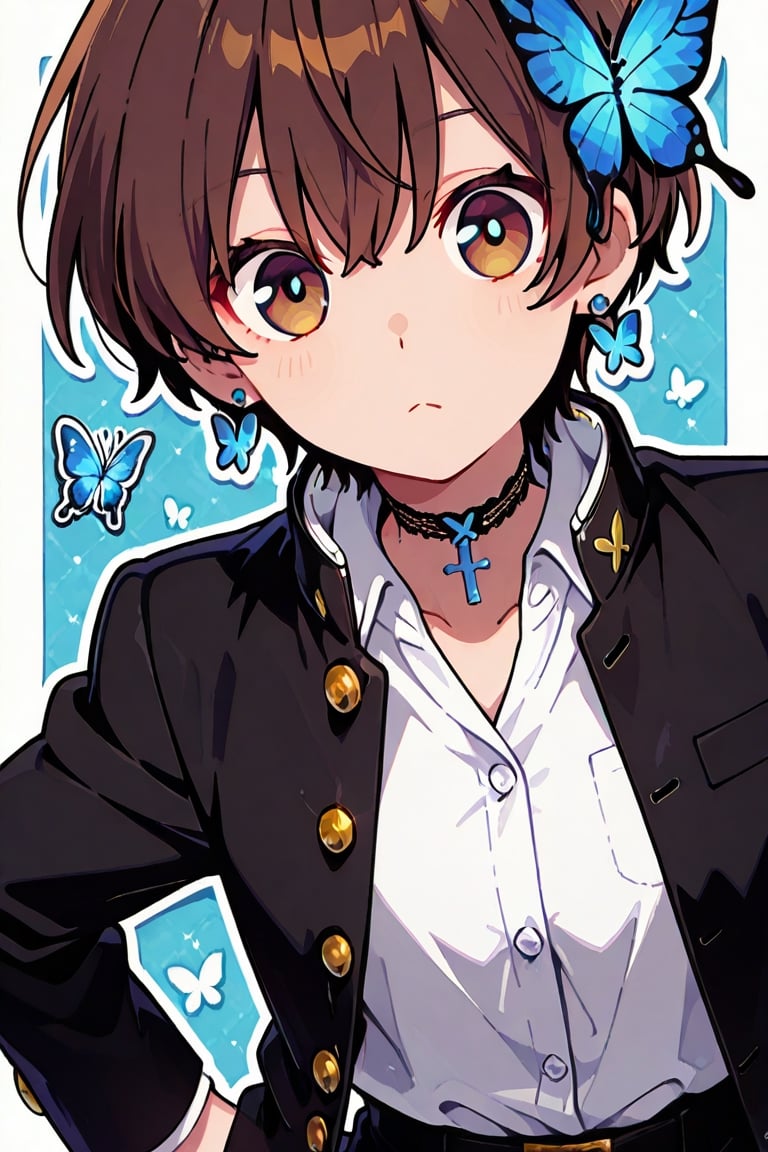 kiyoka_kun,  Anime illustration,  sticker by らび@kiyoka_succubus on Tensor.Art