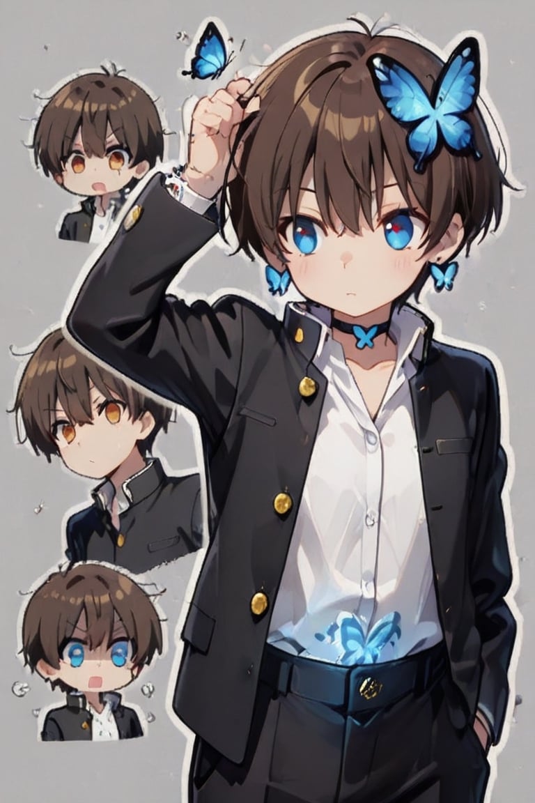 kiyoka_kun,  Anime illustration,  sticker by らび@kiyoka_succubus on Tensor.Art