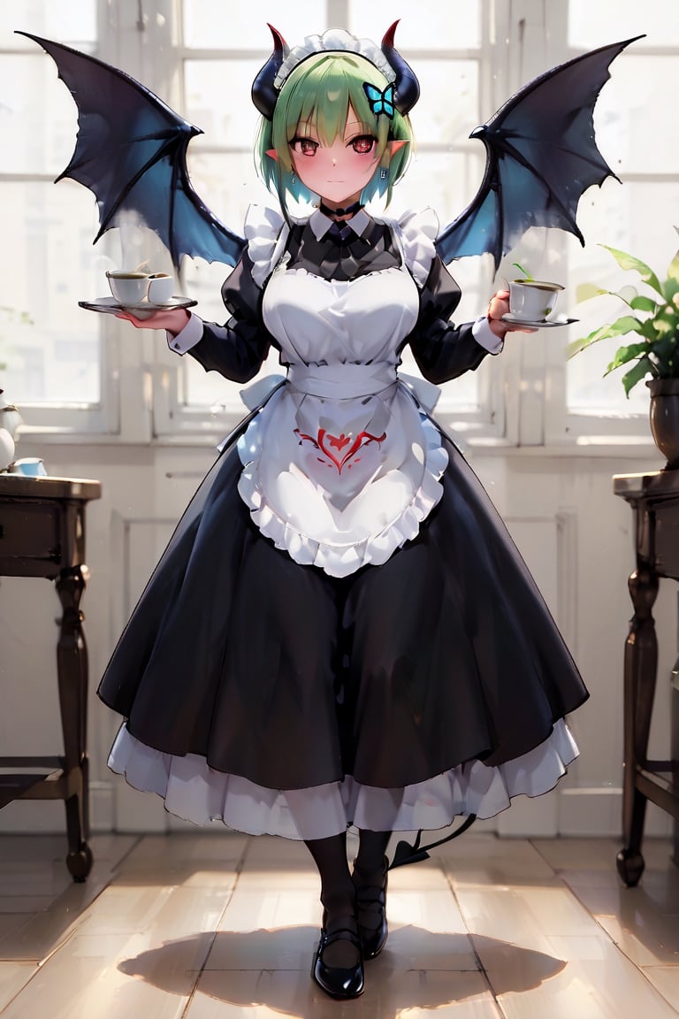 // Pose,  ☕️ (Girl holding tea and teacup),  brewing tea by らび@kiyoka_succubus on Tensor.Art