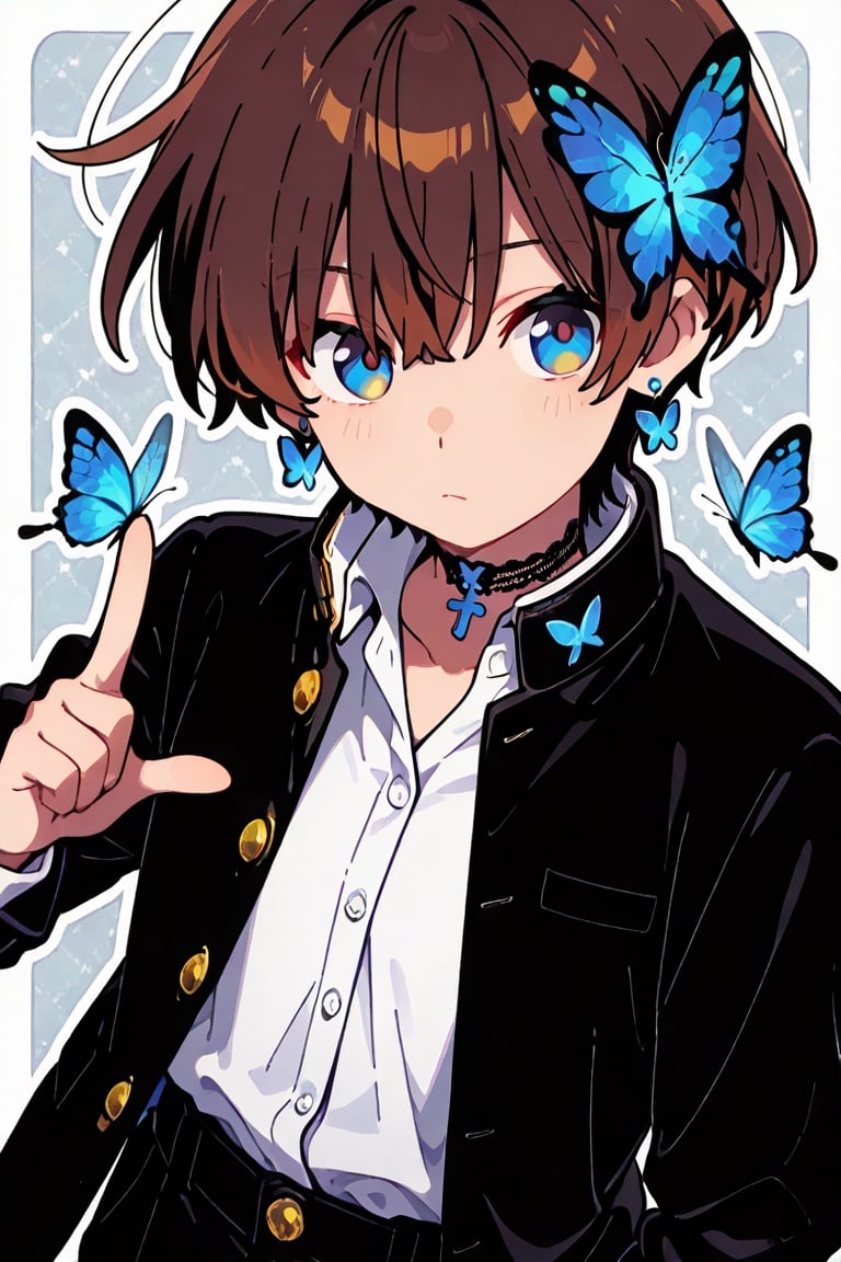 kiyoka_kun,  Anime illustration,  sticker by らび@kiyoka_succubus on Tensor.Art
