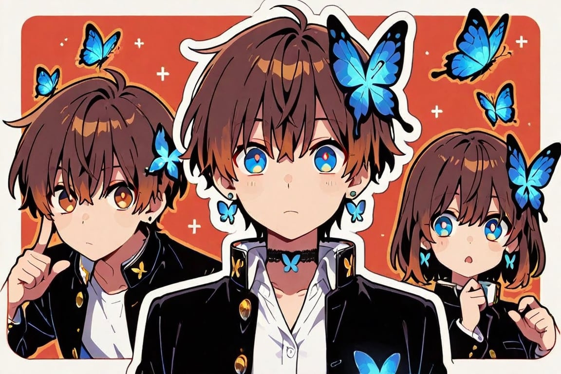 kiyoka_kun,  Anime illustration,  sticker by らび@kiyoka_succubus on Tensor.Art