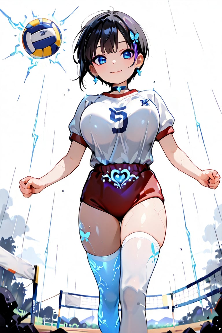 (one chibi girl 、White background,  simple background,  cute smile chibi by らび@kiyoka_succubus on Tensor.Art