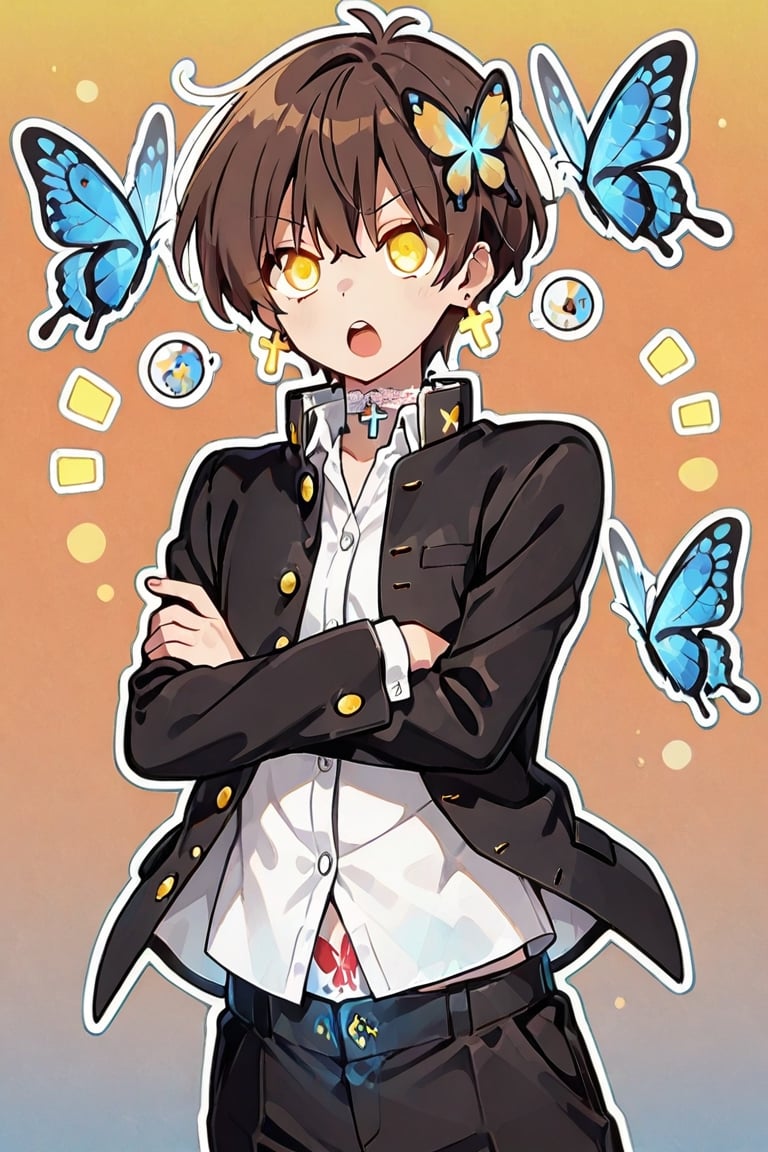 kiyoka_kun,  Anime illustration,  sticker by らび@kiyoka_succubus on Tensor.Art