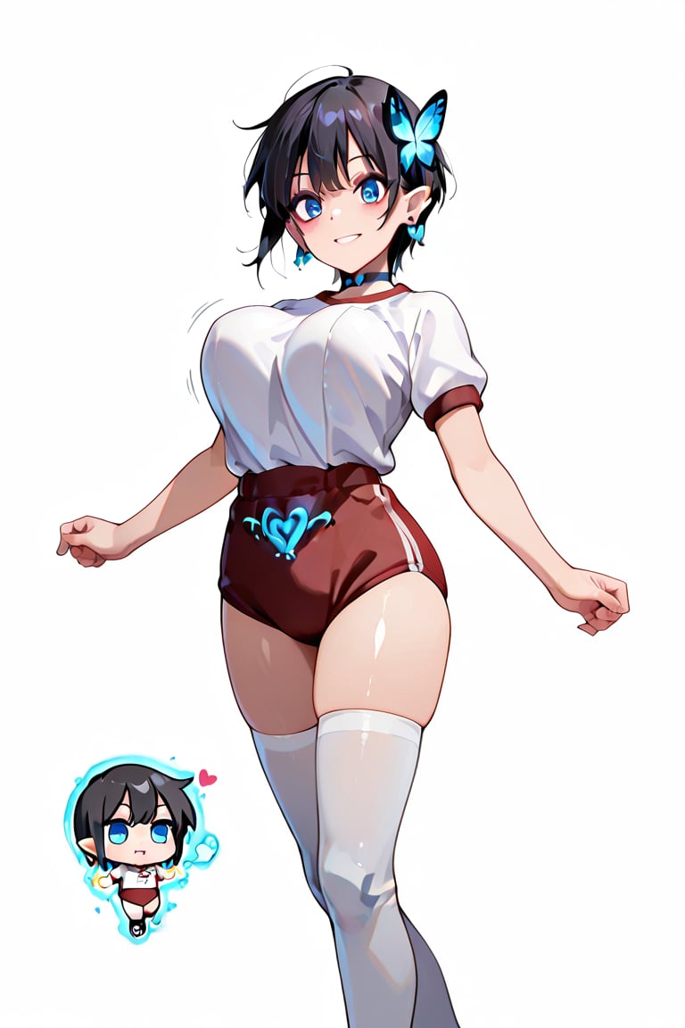SmokeyAura,  Smoke buruma Anime illustration,  sticker by らび@kiyoka_succubus on Tensor.Art