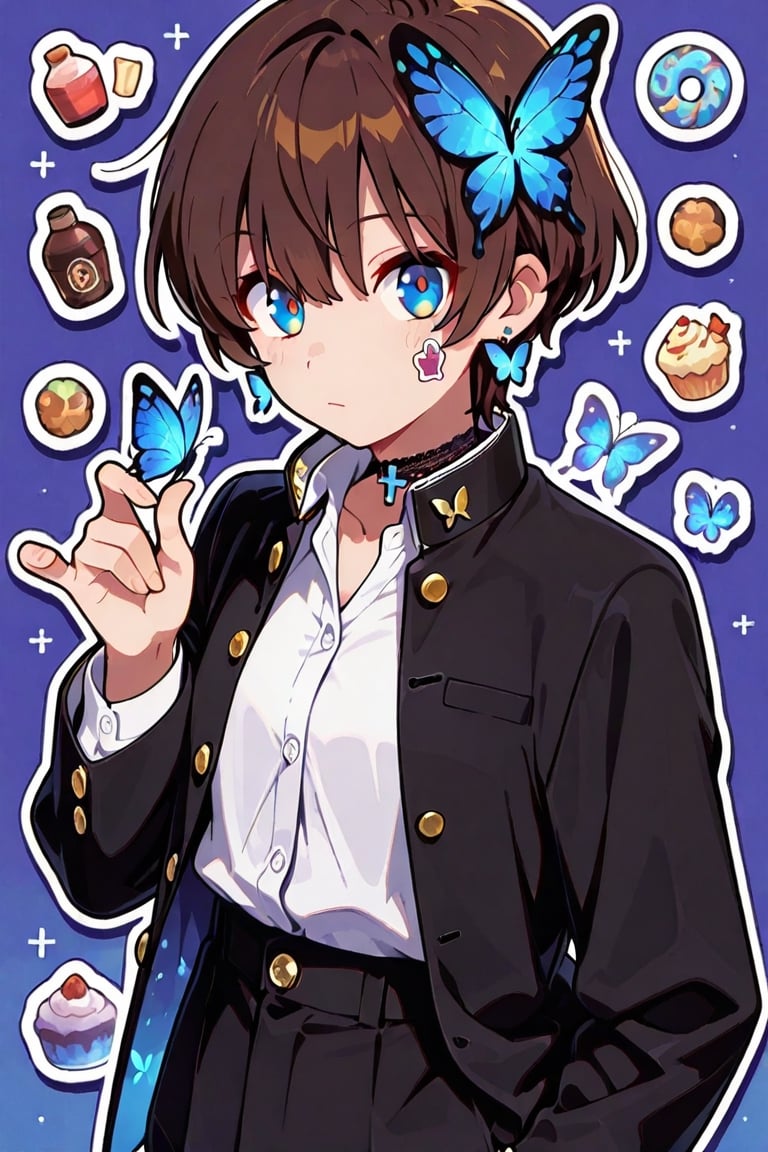 kiyoka_kun,  Anime illustration,  sticker by らび@kiyoka_succubus on Tensor.Art