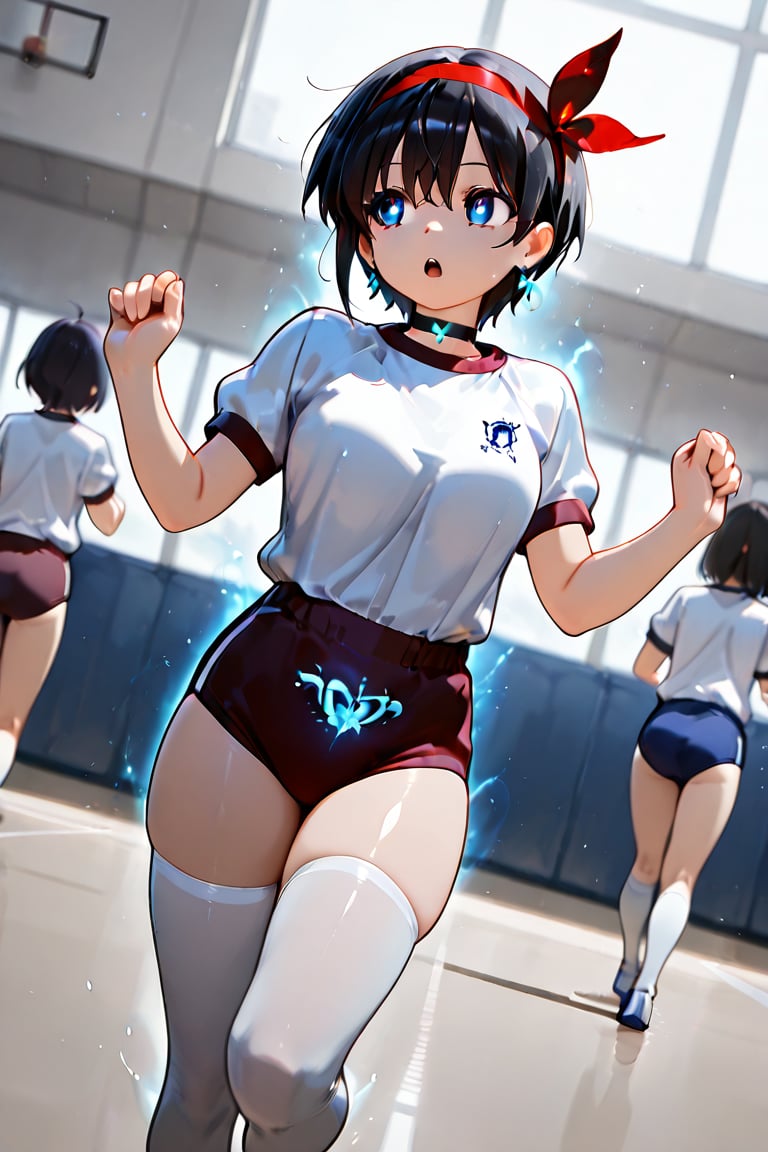 Blue rose bow and arrow,  blue rose and magic bow and arrow,  girl with bow and arrow (masterpiece) by らび@kiyoka_succubus...