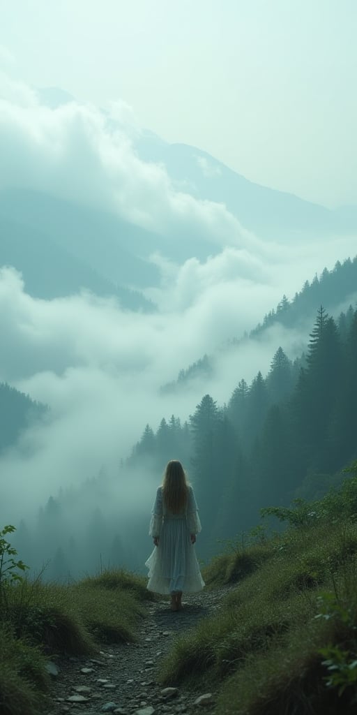 Mountains, forests and grasslands, Foggy cityscape in the distance,1 very beautiful girl,城市: 0.33,Immerse yourself in the immense wind current,living in white clouds,behind the clouds,(double exposure: 1.5),photography of,Surreal dreams,Ethereal atmosphere, Sunny days,dyna,usufruct,HighDynamicRange,contours,globalillumination,RGB color,Colorful paintings,High- sharpness,8K,Ghibli colors,cubismo,UHD,anatomy correct,textureskin,precise,tmasterpiece,A high resolution,Award-Awarded,double exposure