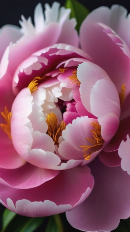 a bunch of peony flowers, colorful, high contrast, detailed, soft natural lighting, vibrant and saturated colors, full display 

high resolution,realistic,masterfully captured,macro detail beautiful 

