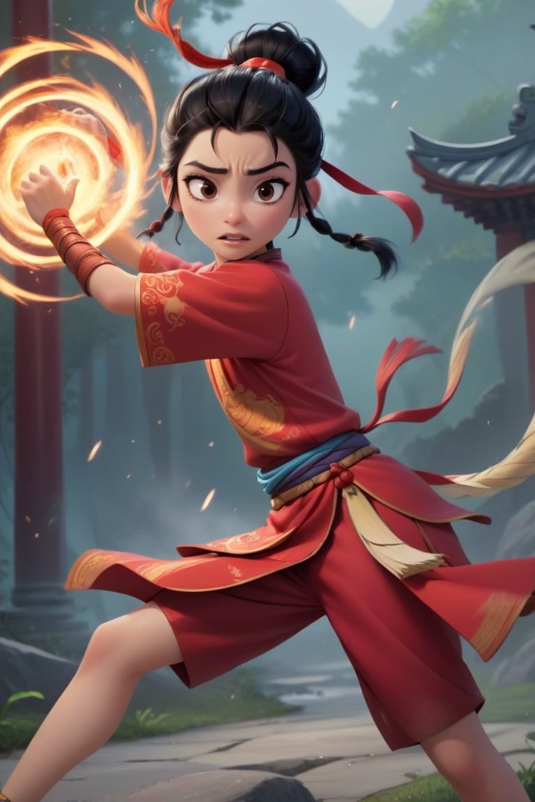 Nezha is a prominent figure in Chinese mythology,  known for his extraordinary powers and bravery. He is a boy. gifted wit...