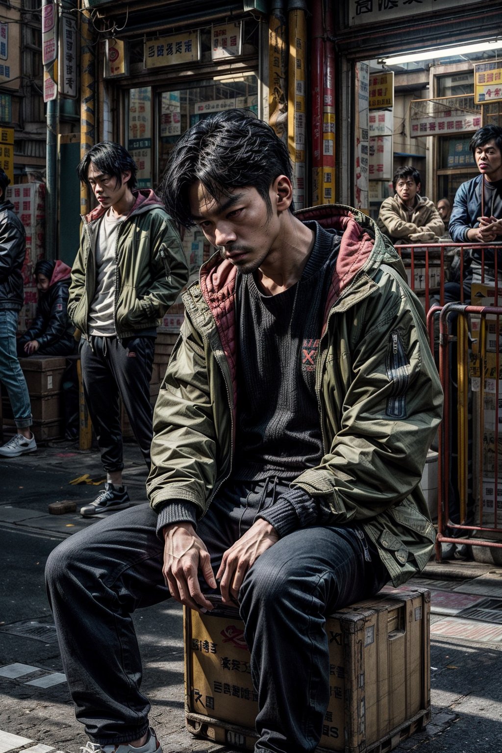 1man,  ((male)),  looking at viewer by Chin-Chow on Tensor.Art