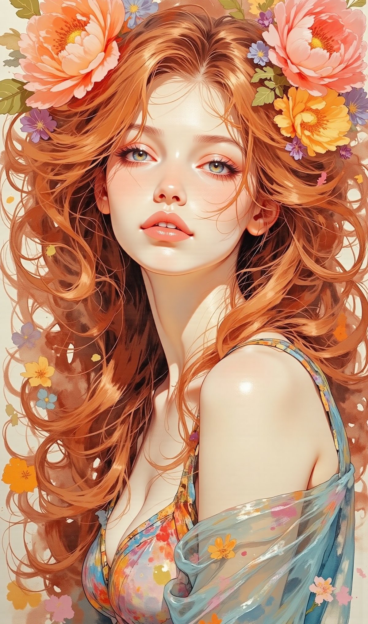 Realistic style,  watercolor,  acrylic rendering by Medlinyelle on Tensor.Art