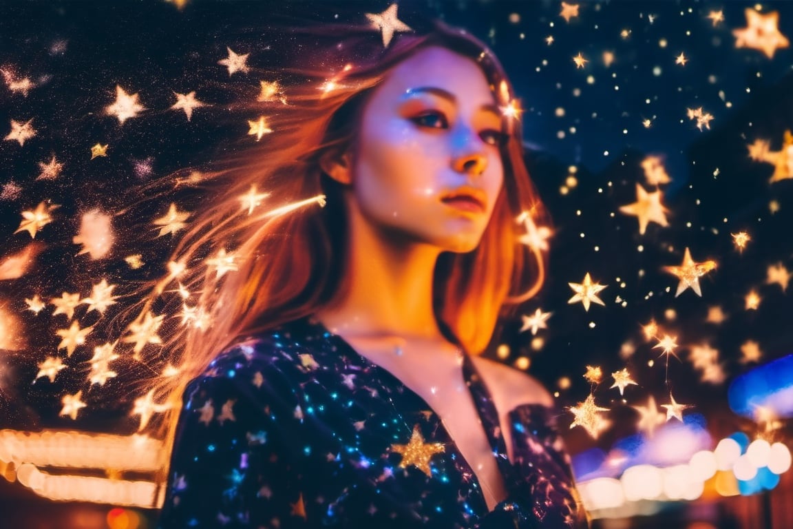 xxmix_girl 1 girl, 
A night adorned with countless stars, twinkling like diamonds strewn across a velvet sky, casting a spell of awe and wonder.




detailed, (lofi, analog, motion blur ) by Brandon Woelfel,xxmix_girl,LinkGirl,xxmixgirl