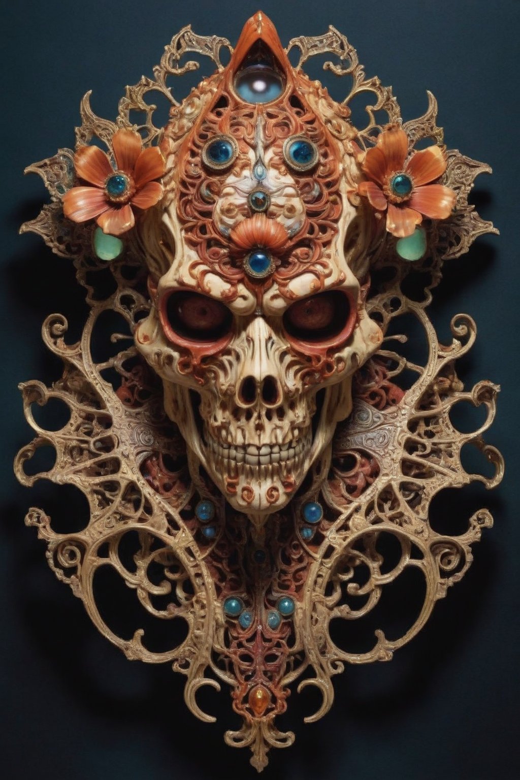 a unique ornate horror being