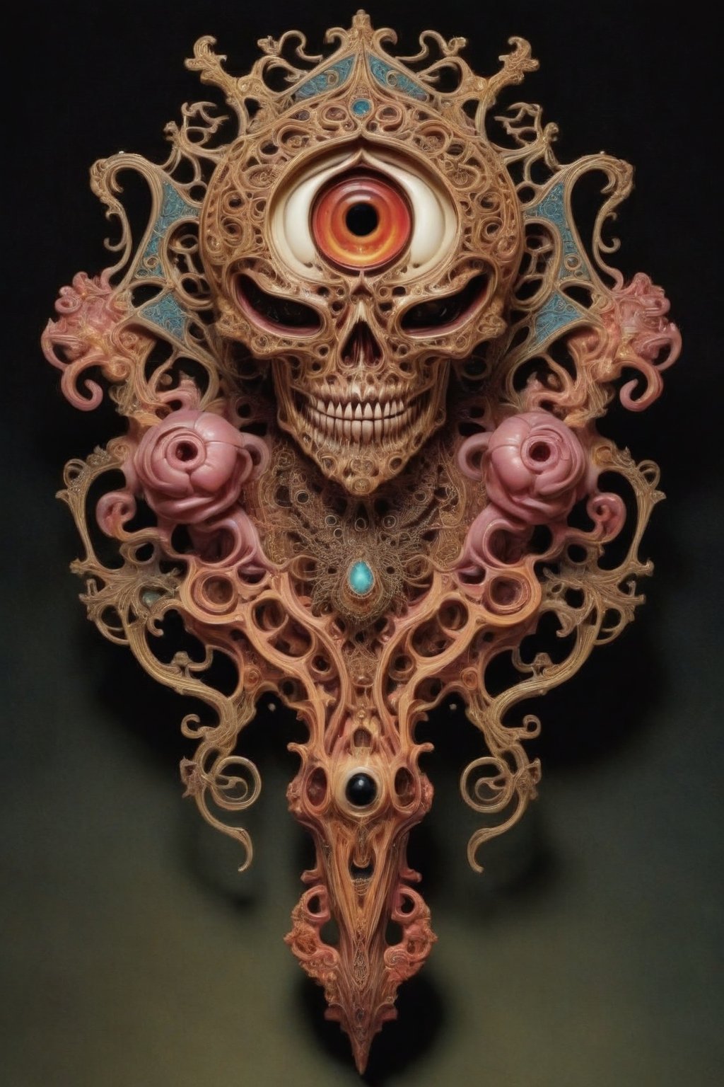 a unique ornate horror being