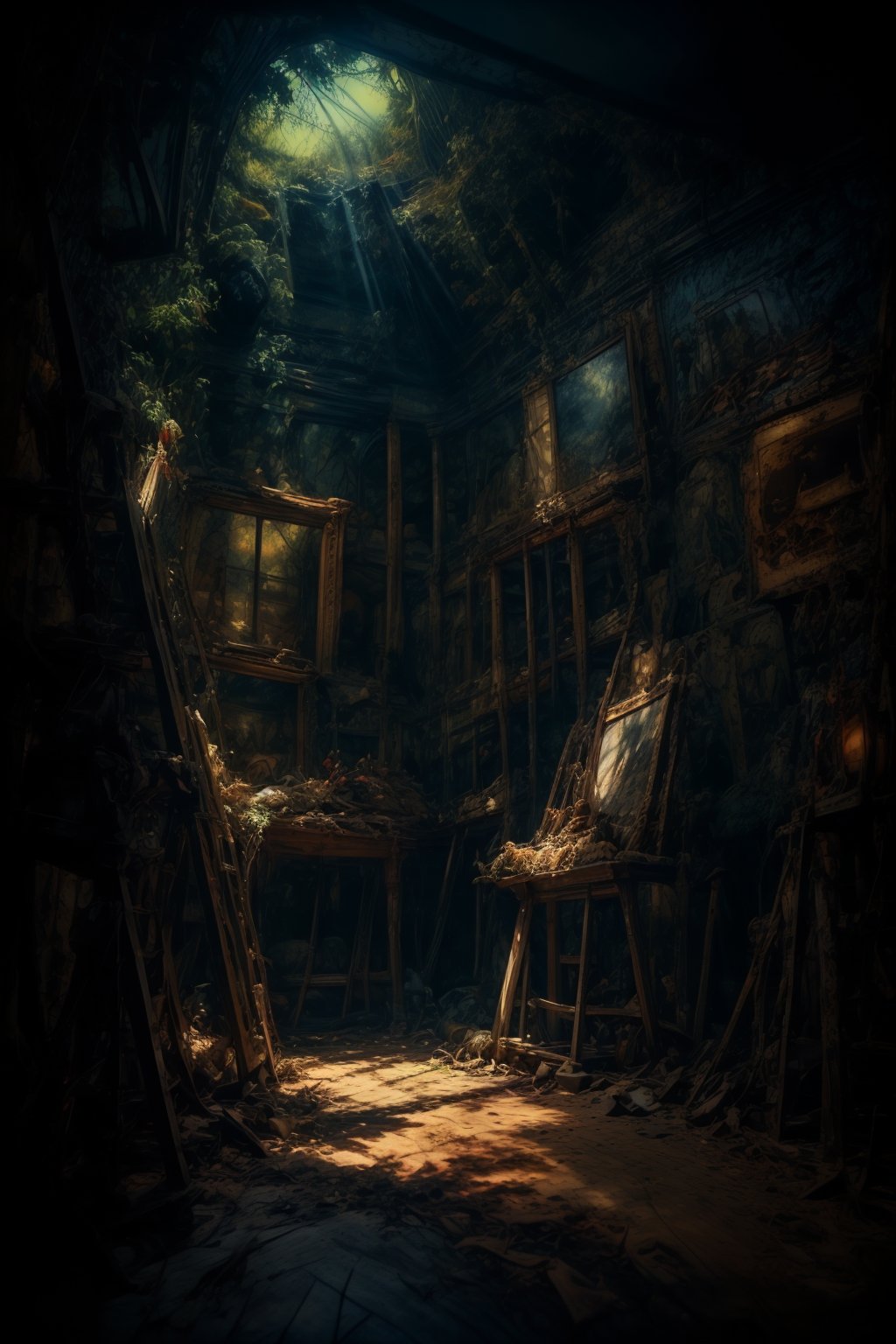 create a mysterious,  captivating image,  background is bright and colourful by Gypsy-Rose NZ on Tensor.Art