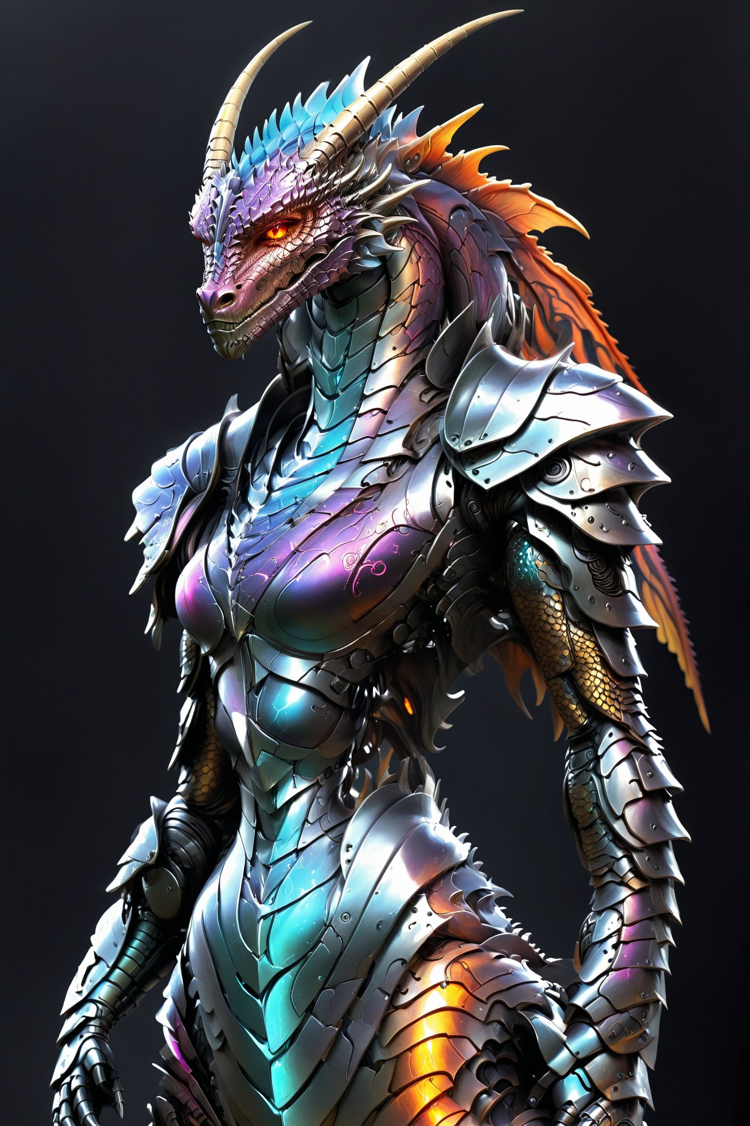 dragon,  cyborg combination, by Gypsy-Rose NZ on Tensor.Art
