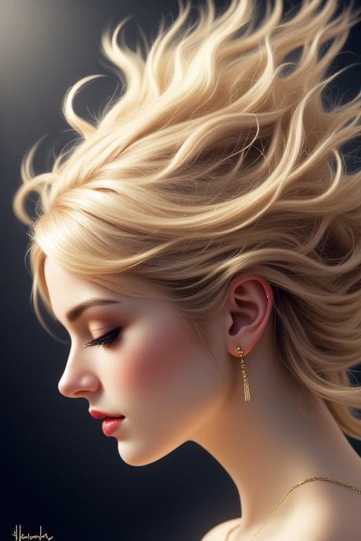 score_4, score_3_down, score_2_down, 1 girl, blonde, close up, art, digital art, floating hair, Extremely Realistic, art photography, 