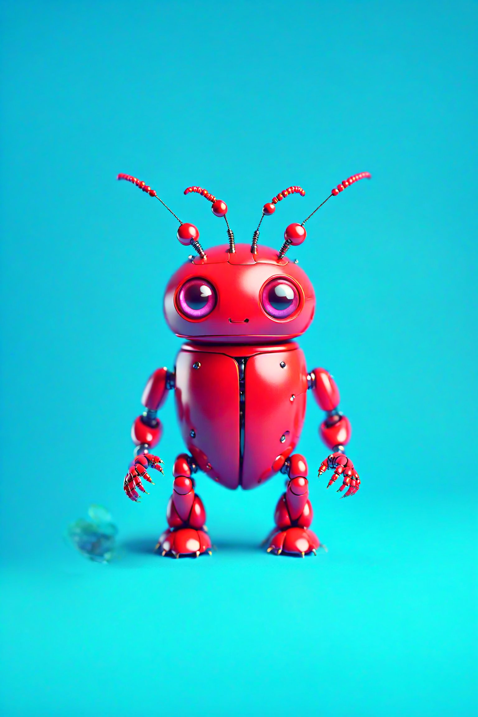 create cute robot bugs that live in their happy little community,  zhibi,  futuristic by Gypsy-Rose NZ on Tensor.Art