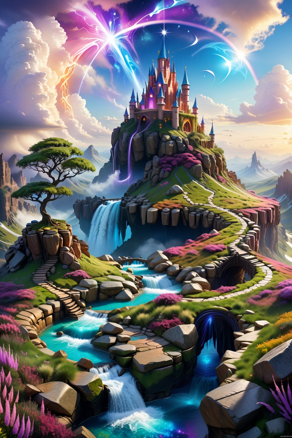 create a really epic magical landscape