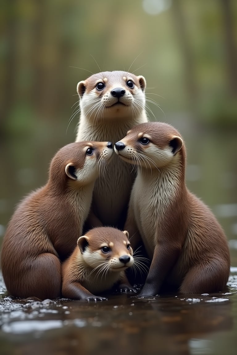 family of otters
