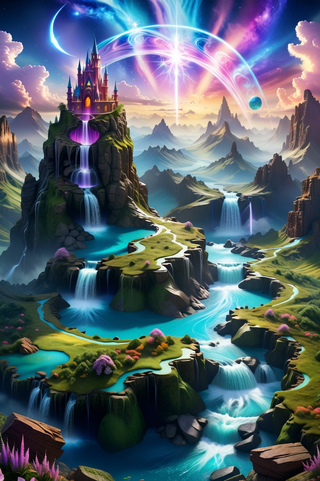 create a really epic magical landscape