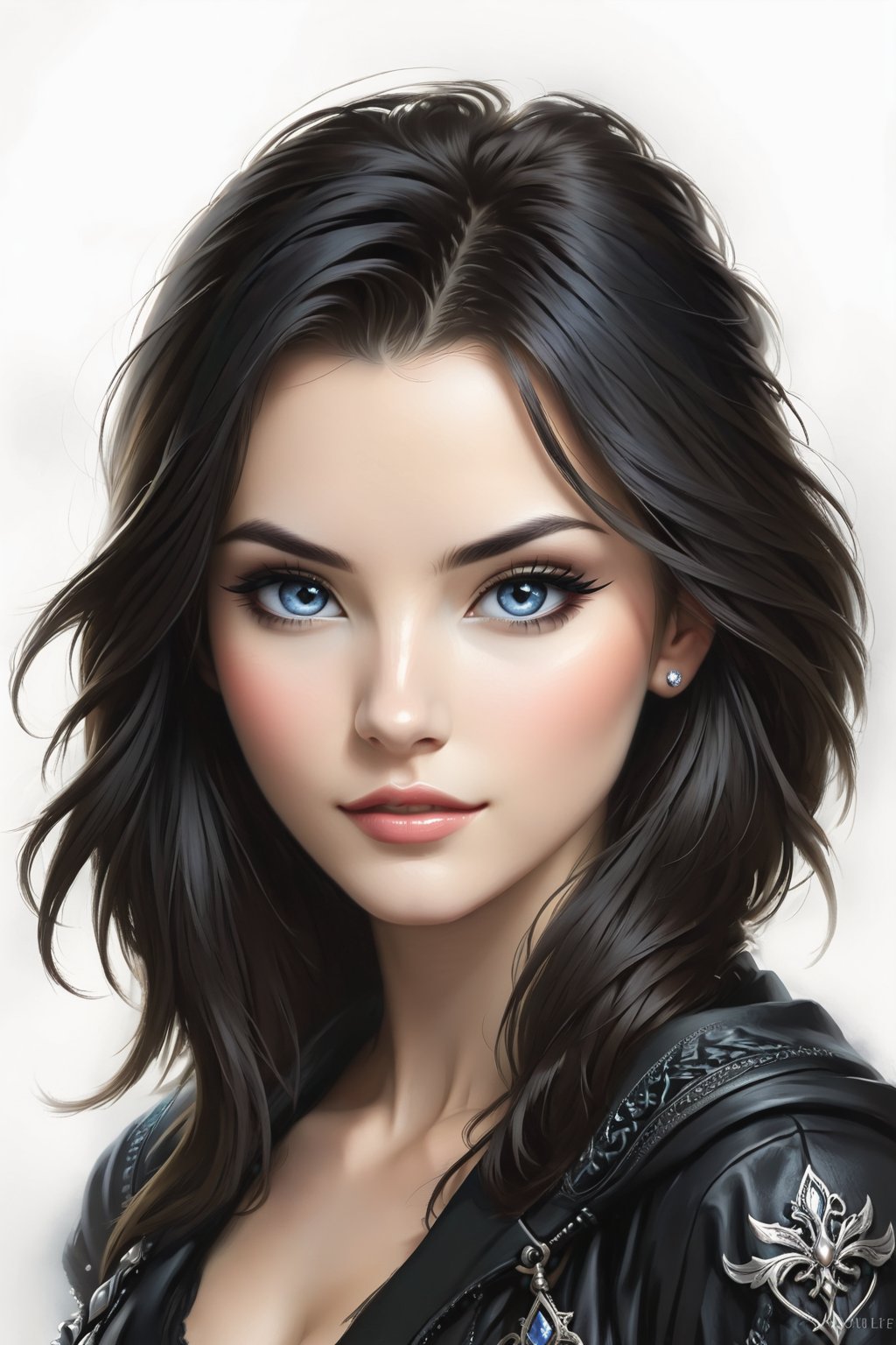 please combine the following to create an amazing portrait, liseth visser style