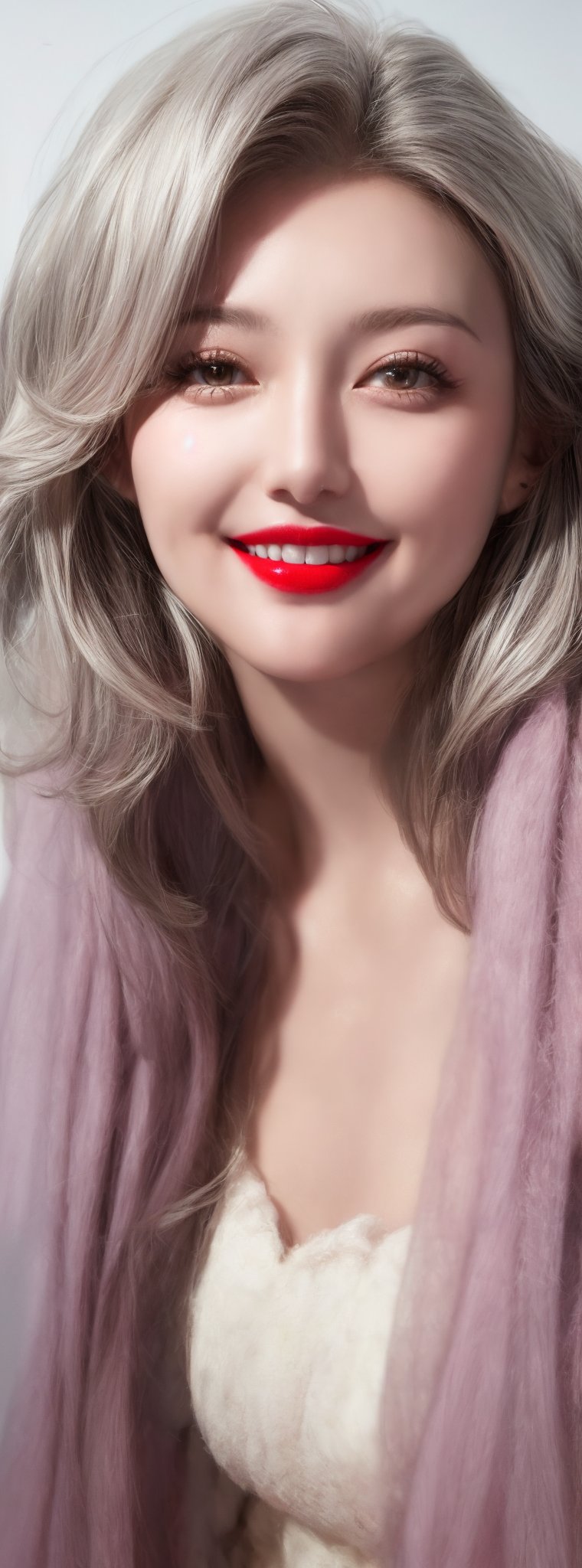 a beautiful girl 18 years,  with silver short hair,  messy hair by T a i w a n on Tensor.Art