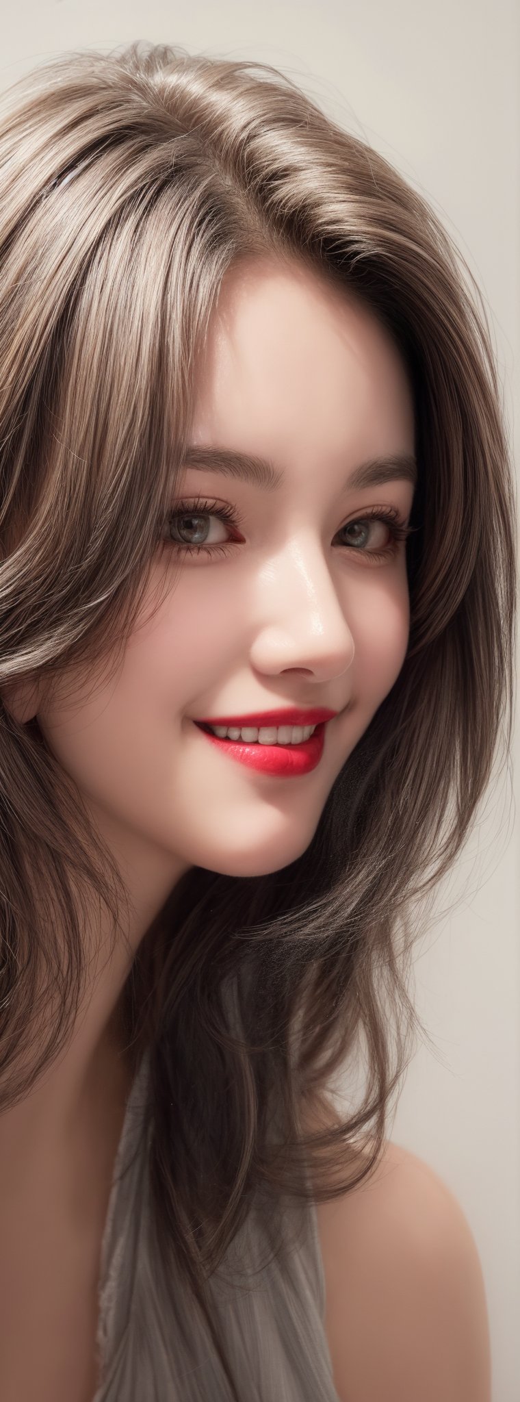 a beautiful girl 18 years,  with silver short hair,  messy hair by T a i w a n on Tensor.Art