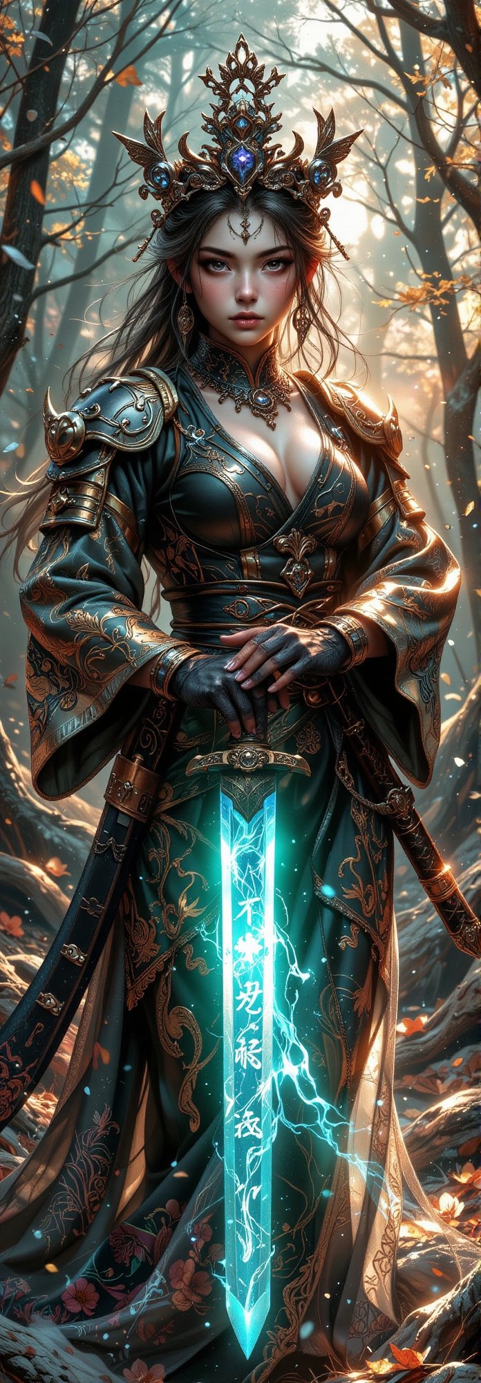 busty and sexy girl,  Japanese martial arts girl,  black spade card design by user_718843393794551822 on Tensor.Art