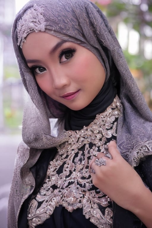 1indonesian girl in, (wear a hijab and levis jacket:1.2), (Raw photo, Best Quality), (Realistic, Photorealsitic:1.4), masterpiece, Extremely delicate and beautiful, Extremely detailed, 2k wallpaper, amazing, finely detail, the Extremely Detailed CG Unity 8K Wallpapers, Ultra-detailed, hight resolution, Soft light, Beautiful detailed girl, extremely detailed eye and face, beautiful detailed nose, Beautiful detailed eyes, Cinematic lighting, Illuminations coloring the neon city on a snowy night, Snowy landscape, It's snowing, Snow in the hair, Perfect Anatomy, Slender body, Taut, hijab veil, Bangs, Looking at Viewer, A slight smile, hikmah, veil