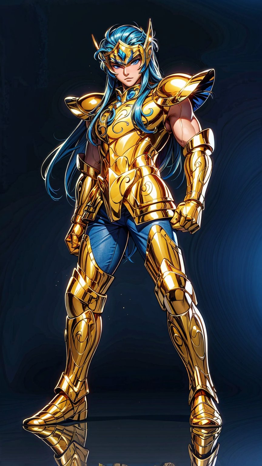 a man,  male details,  Aquarius Camus from Saint Seiya by iBoy on Tensor.Art