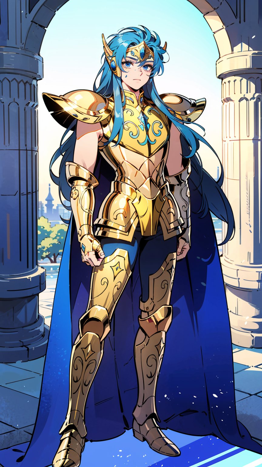 A man,  male details,  Kamus Aquarius from Saint Seiya by iBoy on Tensor.Art