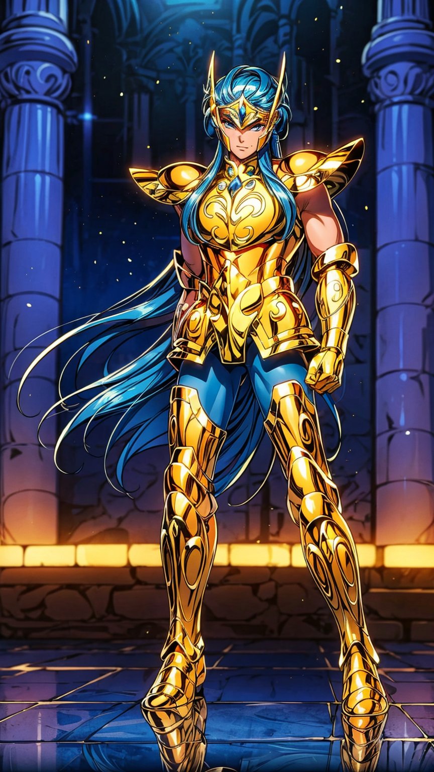 a man,  male details,  Aquarius Camus from Saint Seiya by iBoy on Tensor.Art