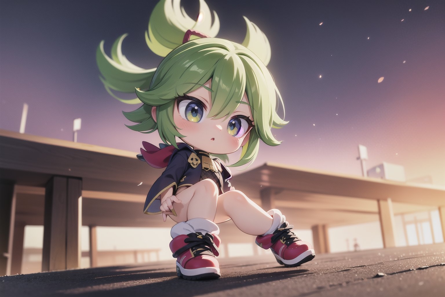 little kukishinobudef, little (full body view of lora:kukishinobu2-000014:1), (masterpiece), best quality, HDR, 32k UHD, Ultra realistic, highres, highly detailed, ultra_hd, high resolution, ultra_detailed, hyper realistic, extemely detailed background, detailed_background, complex_background, depth_of_field, extremely detailed and complex, outdoor, little (Super Sonic), show yourself as (Super Sonic), show me your (Super Sonic) costume, creating an atmosphere in Mobius, creating an atmosphere at Mobius, the background is filled with smoke and destruction, (jump dash),