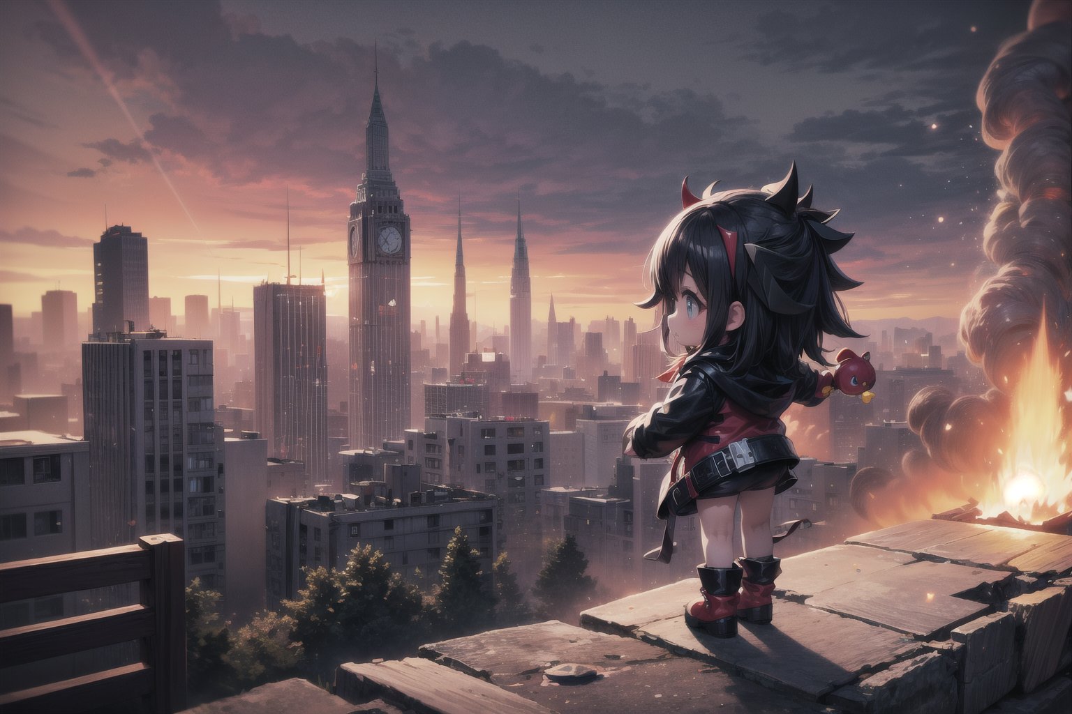 little paimondef, little (full body view of lora:paimon-000004:1), (masterpiece), best quality, HDR, 32k UHD, Ultra realistic, highres, highly detailed, ultra_hd, high resolution, ultra_detailed, hyper realistic, extemely detailed background, detailed_background, complex_background, depth_of_field, extremely detailed and complex, outdoor, little (Shadow the Hedgehog), show yourself as (Shadow the Hedgehog), show me your (Shadow the Hedgehog) costume, creating an atmosphere in Moebius, creating an atmosphere at Moebius, the background is filled with smoke and destruction, spin dash, (chaos control), (chaos emerald), grinding,