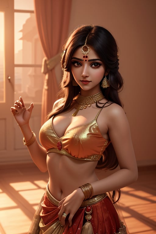 women,  beautiful face,  indiasmiling by user_720308879585455042 on Tensor.Art